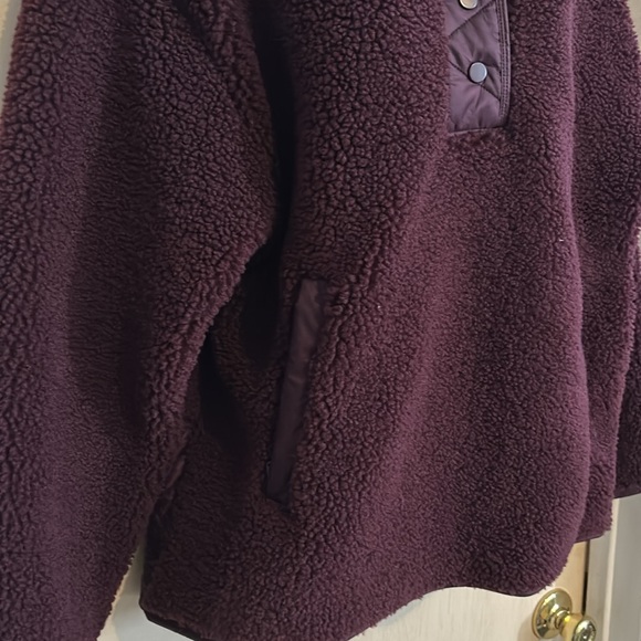 Athleta: Cozy Sherpa Snap Pullover - Picture 3 of 8